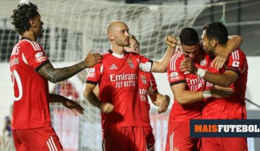 Liga: as equipas prováveis para o Benfica-Tondela deste sábado