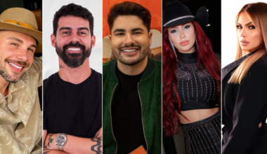 Ex-peões! Alex Gallete, Radamés, Lucas Souza, Alicia X e Kally Fonseca se divertem no desafio de A Fazenda – Record