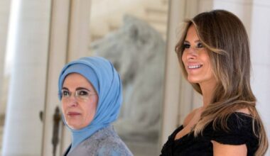 Primeira-dama da Turquia pede a Melania Trump que defenda as crianças em Gaza