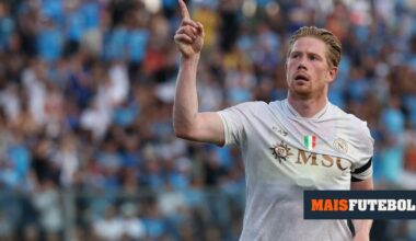 VÍDEO: De Bruyne marca golaço e Nápoles entra a vencer na Liga italiana