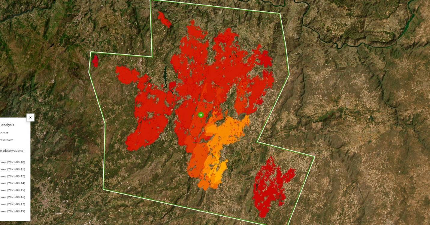 Fogo de Arganil é o maior de sempre: já ardeu 3% do território de Portugal