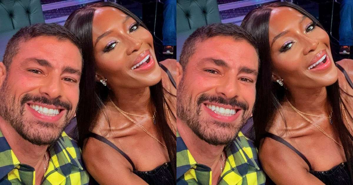 Naomi Campbell surpreende ao revelar de onde conhece Cauã Reymond
