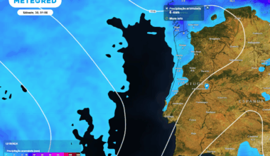 jato polar ondulante trará chuva fraca e "altos e baixos" de temperatura