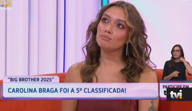 Carolina Braga voltou para o ex-namorado? Ex-concorrente do Big Brother revela o que aconteceu depois de sair da casa - TVI