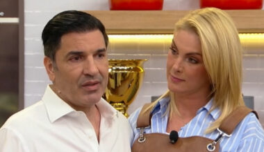 Edu Guedes recebe Ana Hickmann em volta ao trabalho e se emociona | Televisão