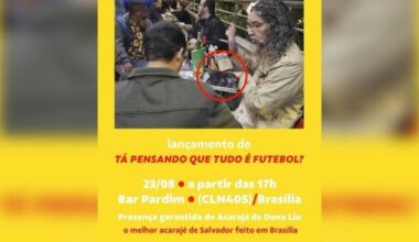 O lançamento ocorreu no Bar Pardim, na CLN 405  -  (crédito: Redes sociais)