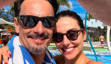 Mel Fronckowiak se declara para Rodrigo Santoro em aniversário: 'Juntos' | Daniel Nascimento