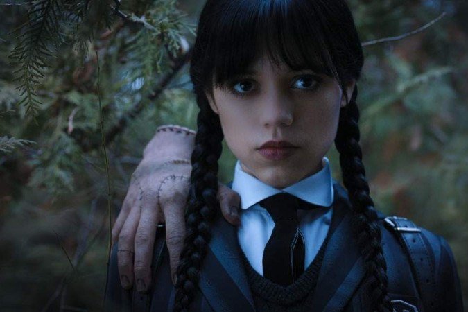 Jenna Ortega retorna como Wandinha em temporada mais sombria e sem romance -  (crédito:  VLAD CIOPLEA/NETFLIX)