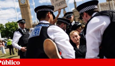 Polícia detém 466 pessoas em Londres num novo protesto de apoio à Palestine Action | Médio Oriente