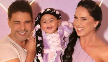 SBT TV | Zezé di Camargo se emociona com surpresa de Graciele no batizado da filha