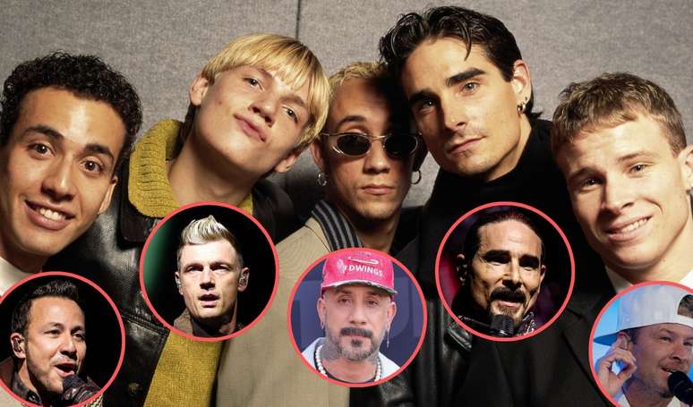 Backstreet Boys antes e depois: atração do 'The Town', boy band tem 5 integrantes que mudaram completamente em 32 anos. Veja 28 fotos!.
