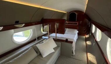 Arquiteta curitibana transforma avião raro em suíte de luxo