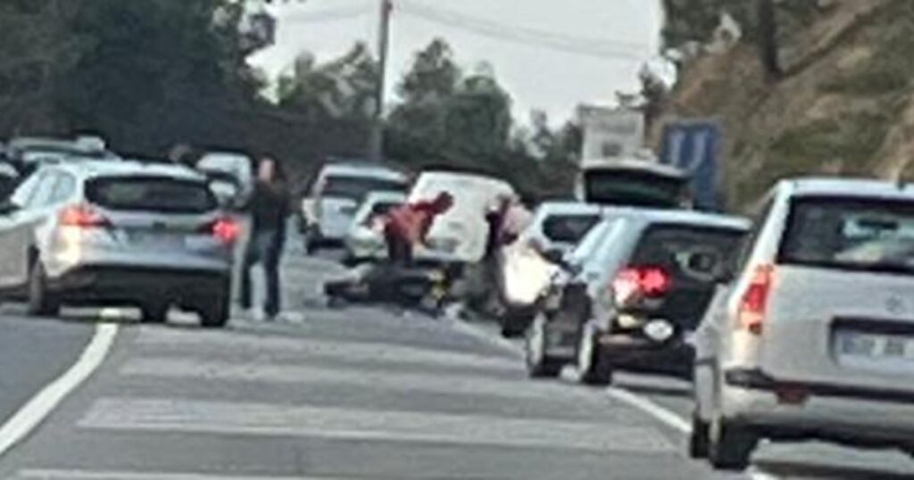 Motociclista em estado grave após colisão com automóvel na póvoa de lanhoso