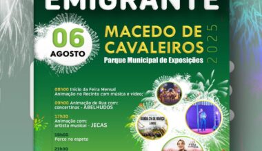 Macedo de Cavaleiros com programa especial para este mês de agosto – RÁDIO ONDA LIVRE 87.7, 106 FM
