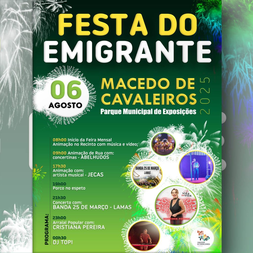 Macedo de Cavaleiros com programa especial para este mês de agosto – RÁDIO ONDA LIVRE 87.7, 106 FM
