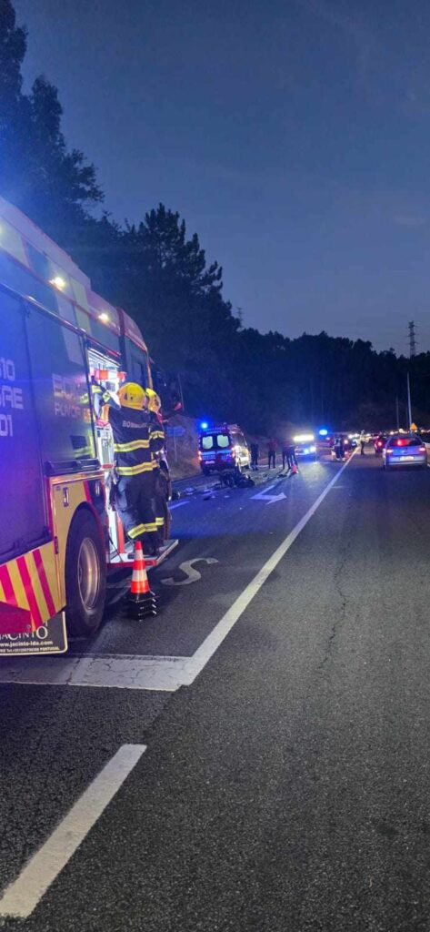 Motociclista em estado grave após colisão com automóvel na póvoa de lanhoso