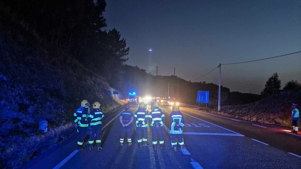 Motociclista em estado grave após colisão com automóvel na póvoa de lanhoso