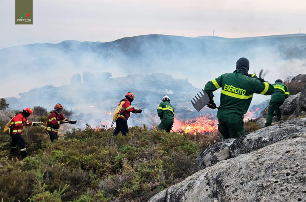 Exército está por todo o minho a combater incêndios