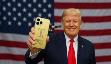 Trump Mobile T1 copia design de celular da Apple em anúncio após ter ficha alterada duas vezes