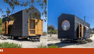 Esta “pequena casa” de madeira é autónoma e fica na Costa da Caparica | Fotogaleria