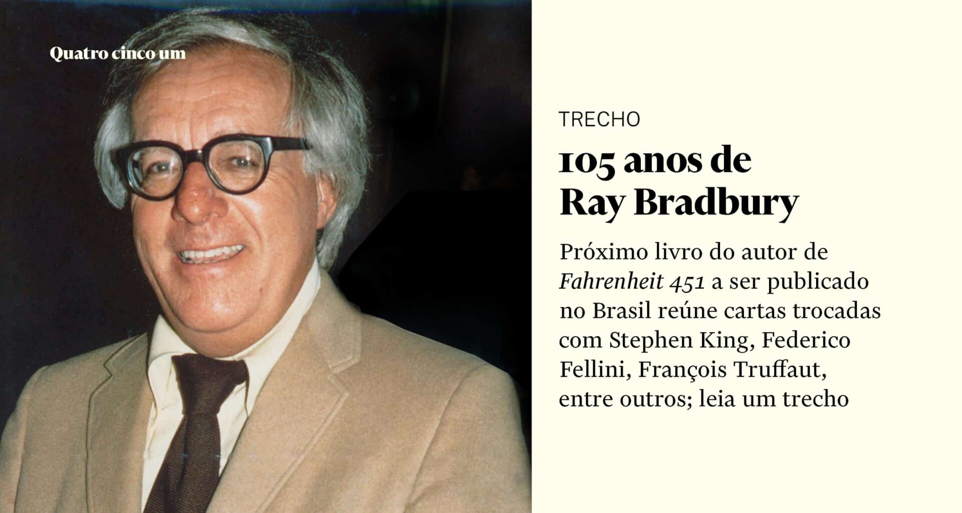Recordações de Ray Bradbury - Quatro cinco um