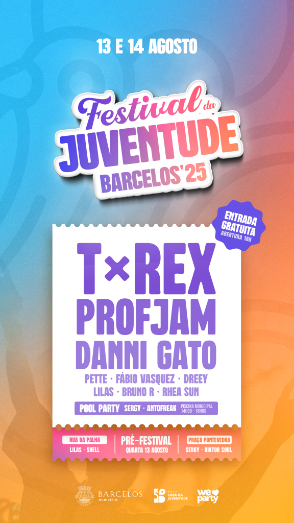 Barcelos promove Festival da Juventude a 13 e 14 de agosto
