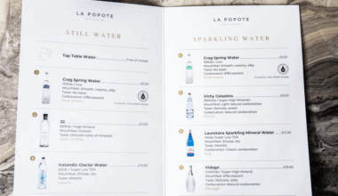 Restaurante com estrela Michelin lança menu só de águas (incluindo uma portuguesa a 22 euros)