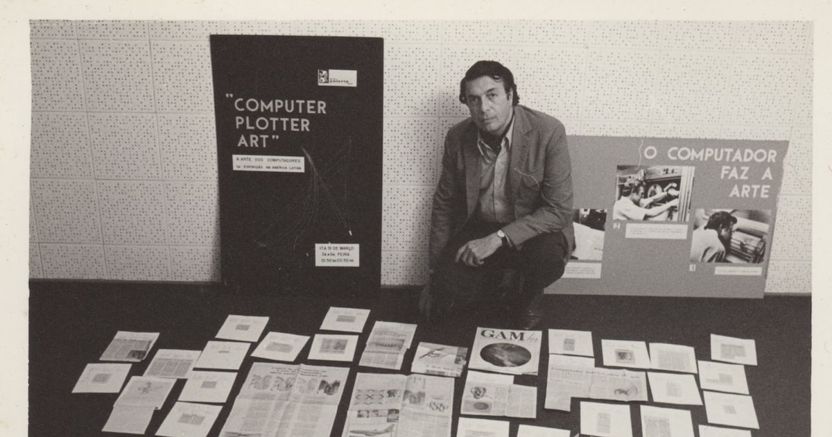 Exposição traz obras do primeiro brasileiro a usar o computador para criar arte