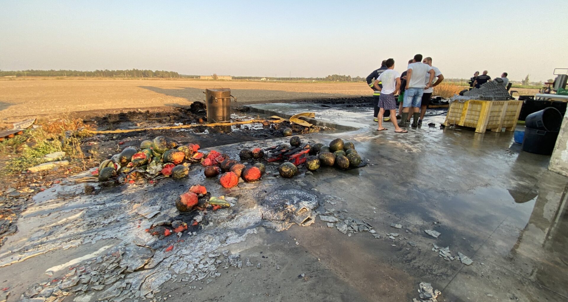 Incêndio em armazém agrícola faz um ferido grave em Alpiarça