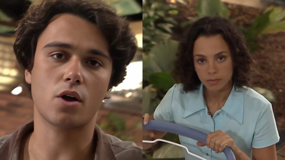 Joyce ignora e vira a cara para Caio em História de Amor