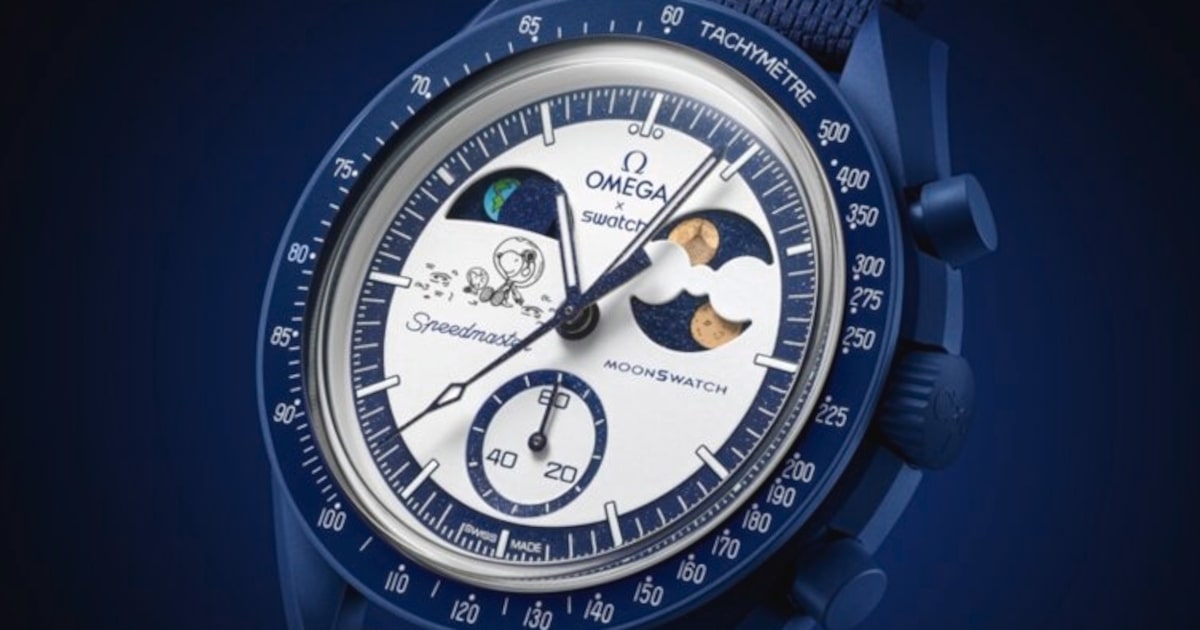Este é o preço do relógio Snoopy MoonSwatch da Omega e da Swatch lançado neste mês