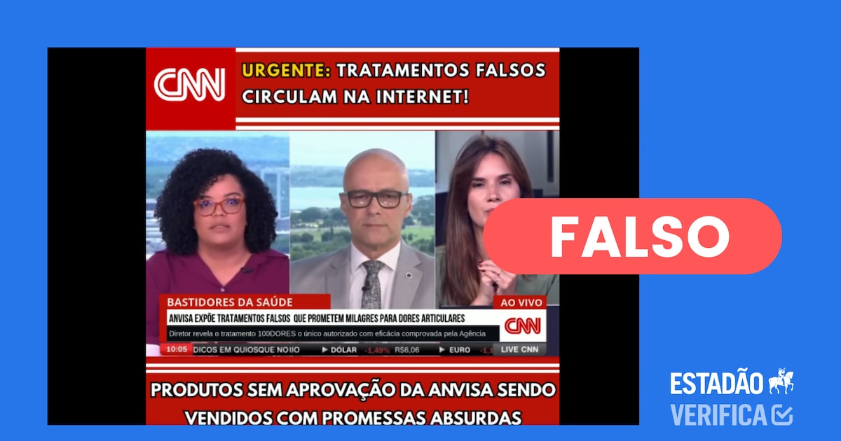 Vídeo de ex-diretor da Anvisa é editado com IA para recomendar tratamento ‘100Dores’