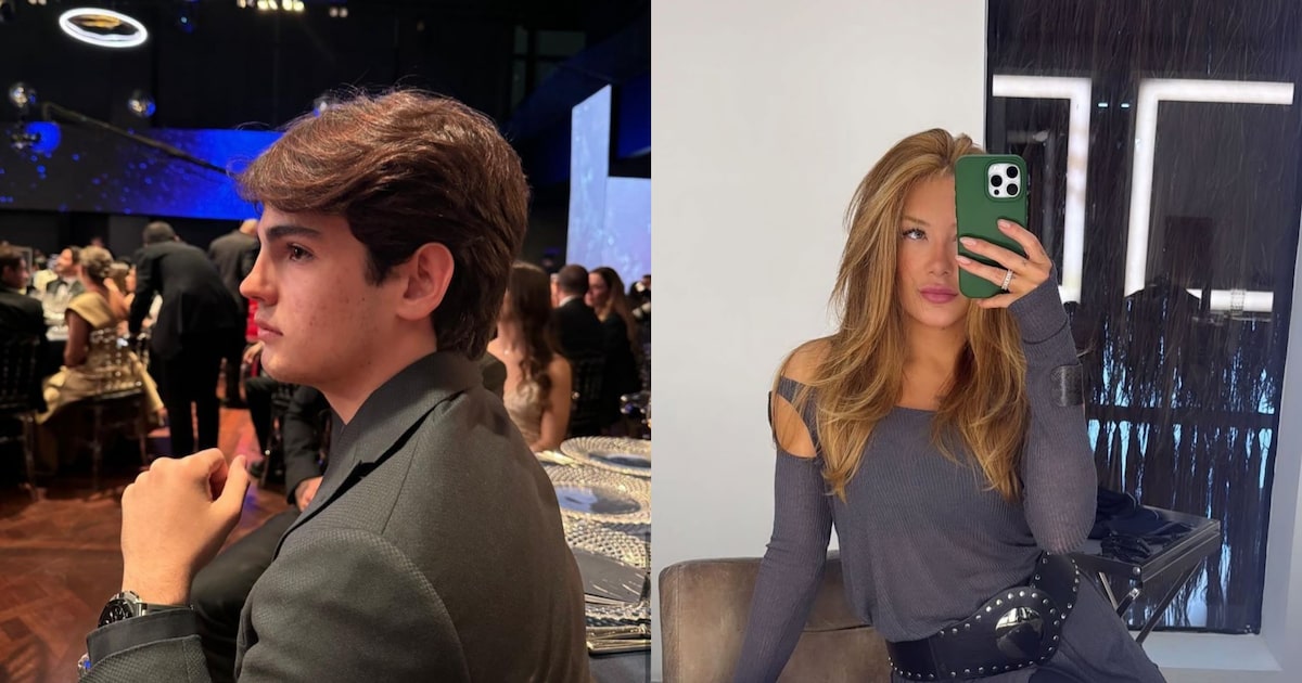 Caçula de Faustão vai a festa com ex-bailarina, 19 anos mais velha: ‘Daqui a pouco posso ser presa’