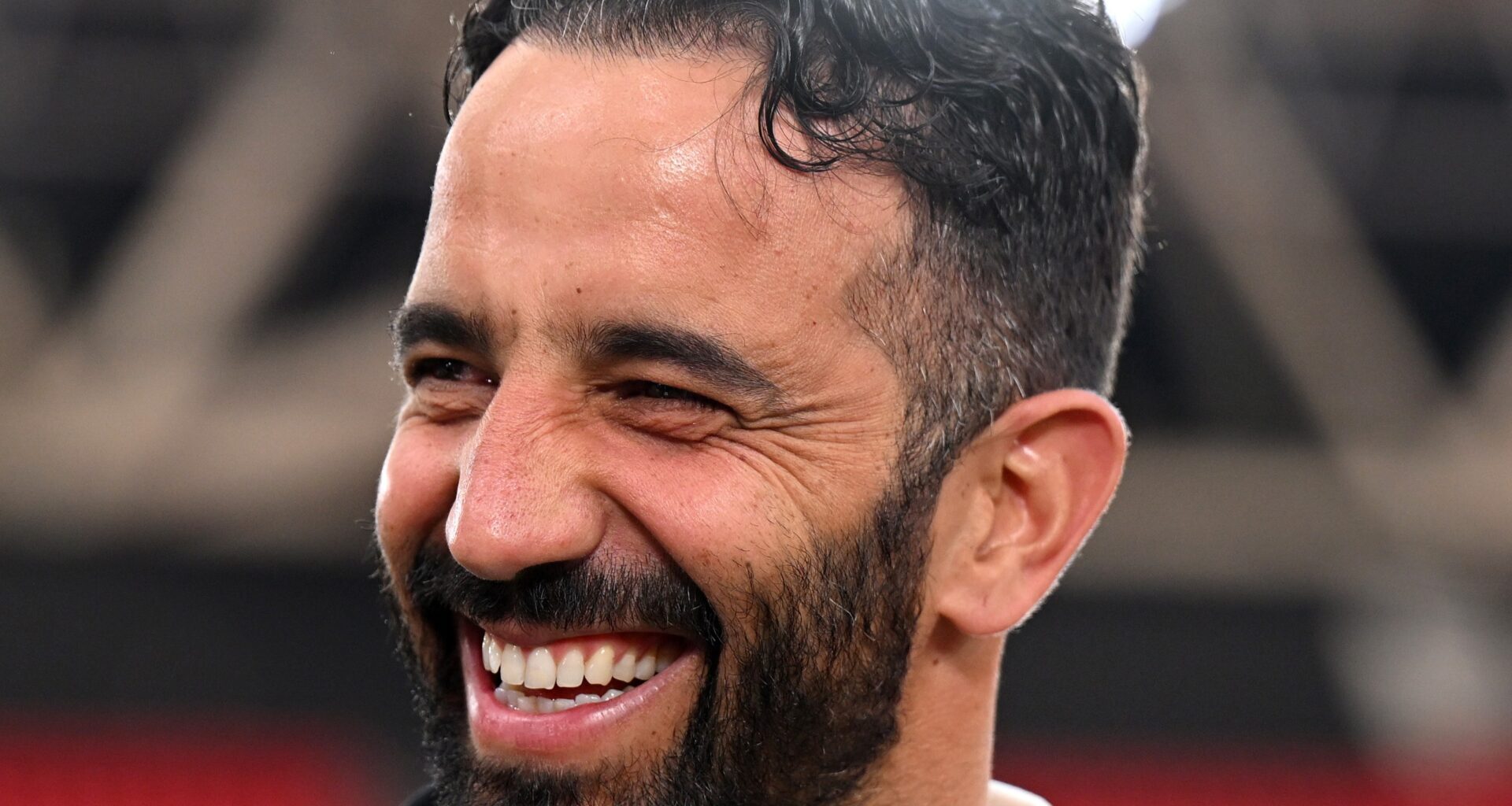 Ruben Amorim animado após ser questionado sobre o interesse do Manchester United em Gianluigi Donnarumma