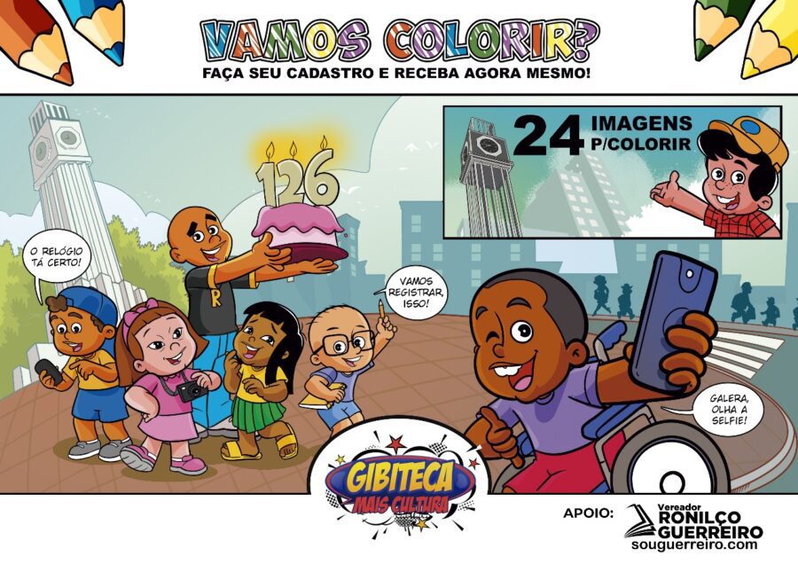Ronilço Guerreiro lança nova edição do livro de colorir que conta história de Campo Grande de forma lúdica - Câmara Municipal de Campo Grande