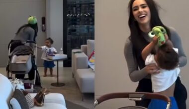Bruna Biancardi diverte a filha Mavie com touca de sapo em vídeo fofo
