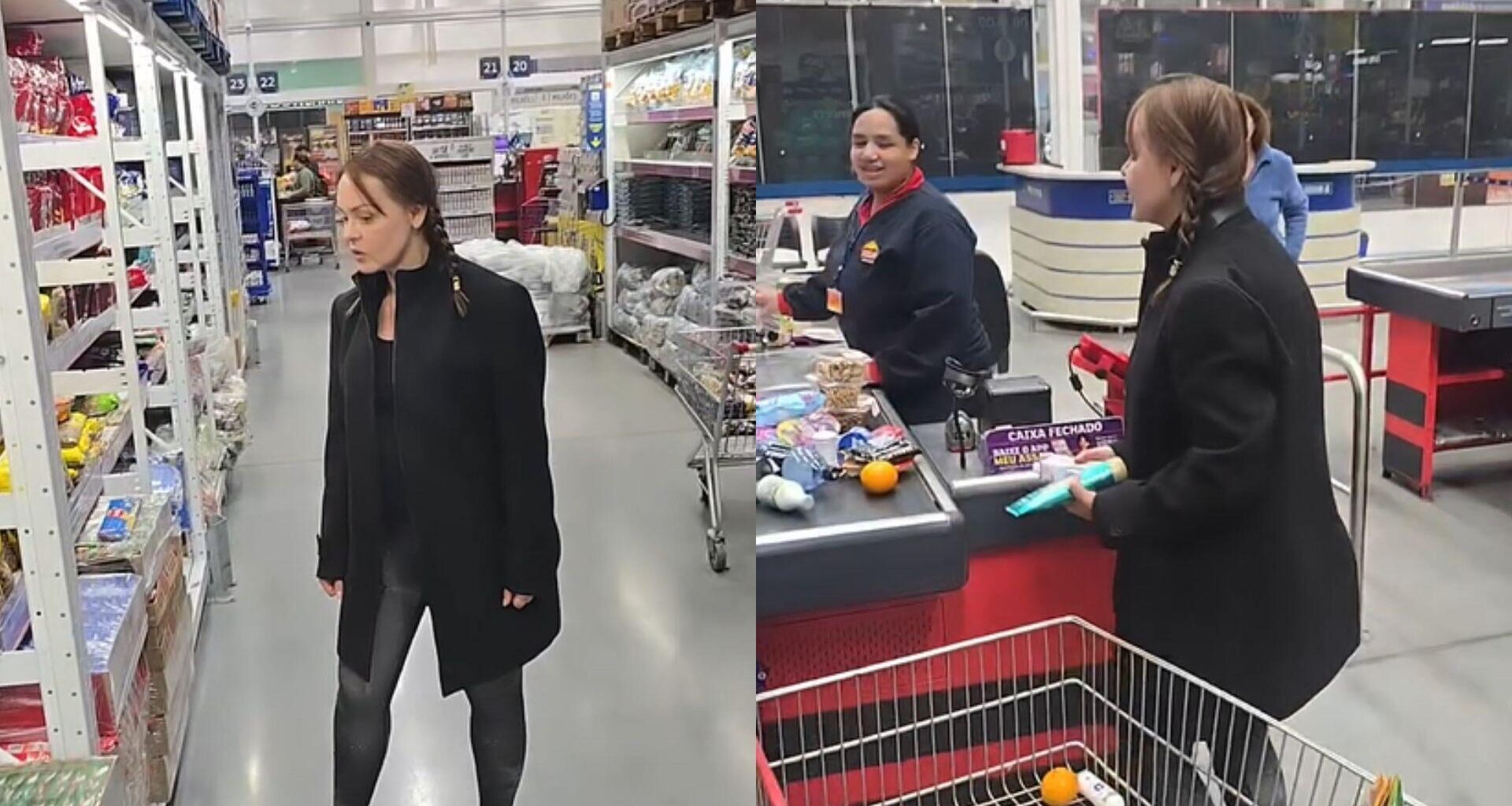 a usurpadora gaby spanic compras no assai