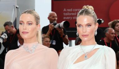 Sobrinhas da princesa Diana usam looks quase iguais no Festival de Veneza