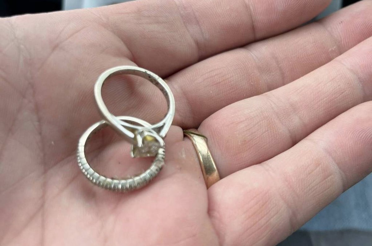 Homem recupera anéis de diamante da esposa após serem jogadas no lixo no Canadá