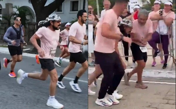 Bell Marques passa mal e é carregado durante corrida em Fortaleza