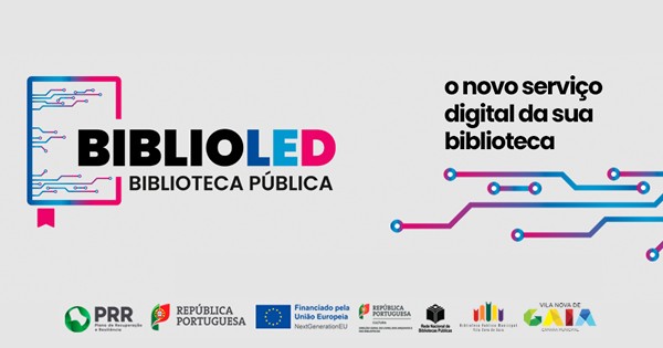 BiblioLED chega a Gaia com empréstimo gratuito de livros digitais e audiolivros