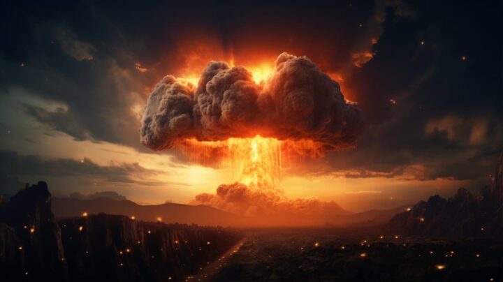 Imagem de uma explosão nuclear gerada com recurso à IA