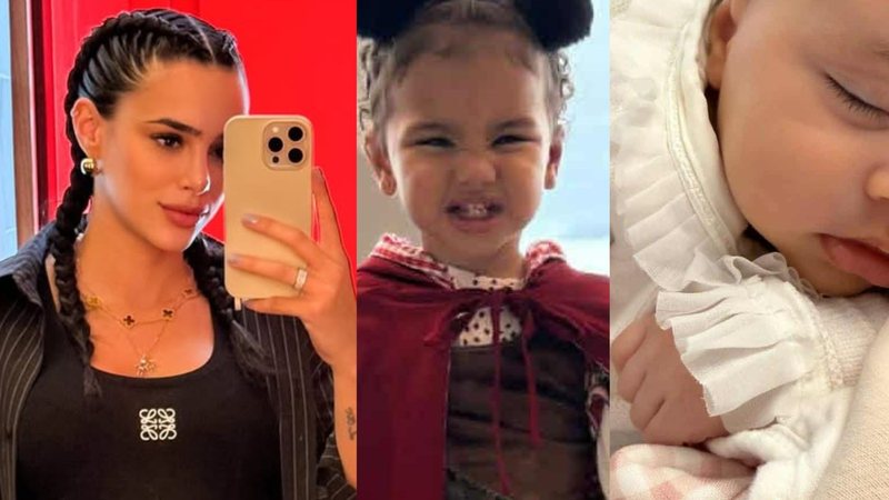 Bruna Biancardi explode o fofurômetro com fotos inéditas de Mavie e Mel