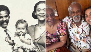 Camila Pitanga resgata registro de infância em família e se declara: “Minha vida”