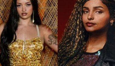 Camilly Victoria, filha de Carla Perez (esq); Camille Vitoria, participante do Estrela da Casa (dir)