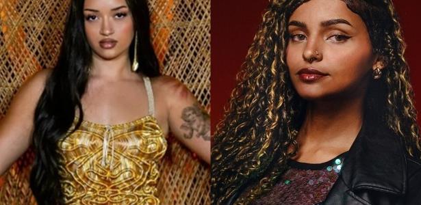 Camilly Victoria, filha de Carla Perez (esq); Camille Vitoria, participante do Estrela da Casa (dir)