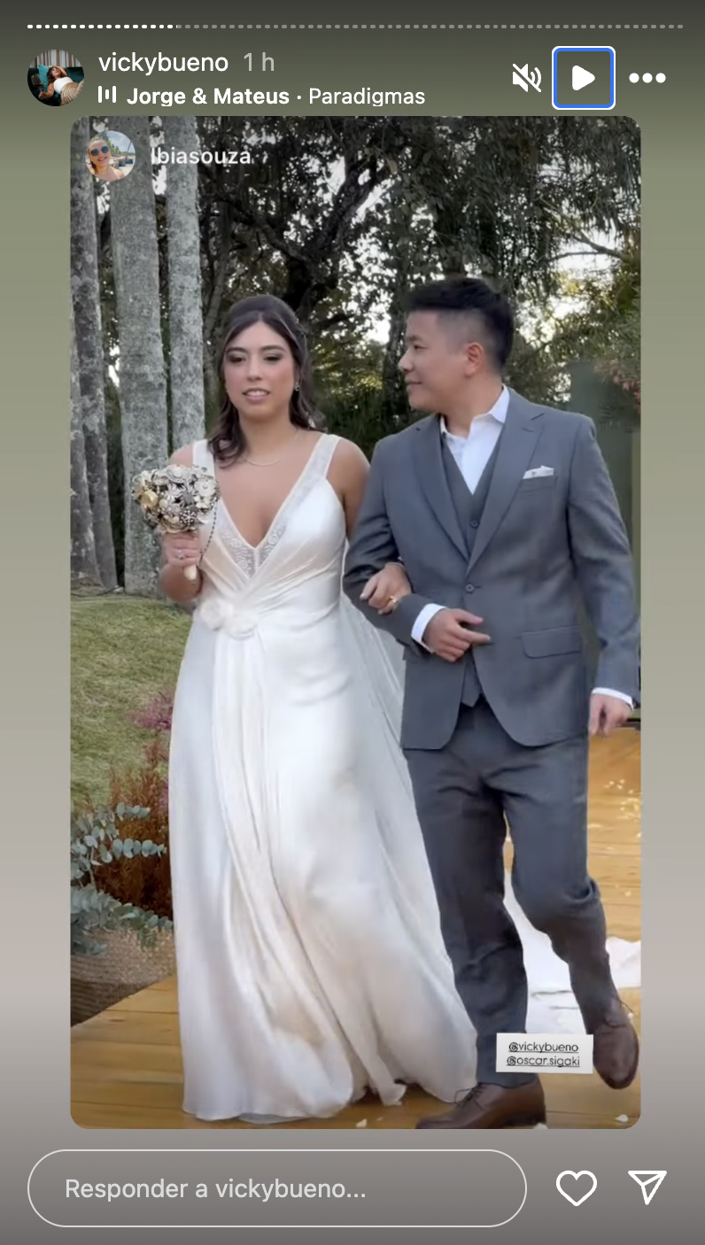 Casamento de Victória Bueno e Oscar Sigaki - Foto: Reprodução / Instagram