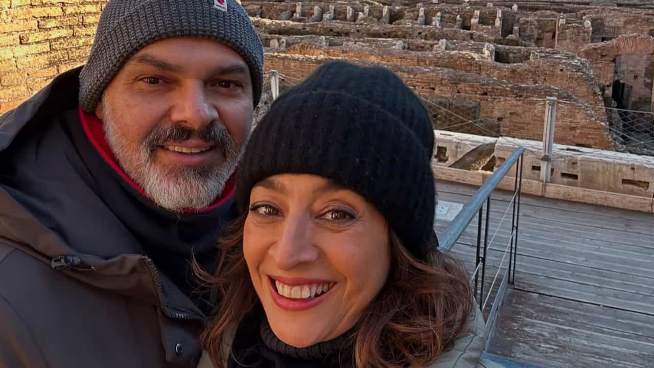 Catia Fonseca ganha surpresa do marido em dia de repescagem na Dança dos Famosos