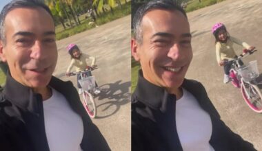 César Tralli vibra com conquista da filha: 'Pensa num pai feliz!'