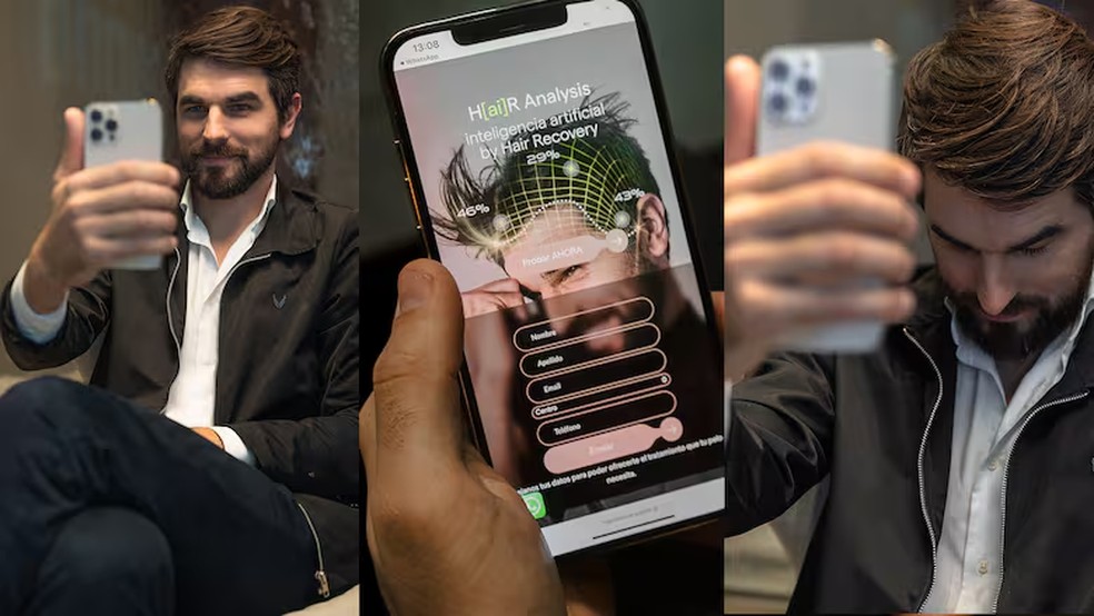 Com apenas duas selfies, o H[ai]R Analysis fornece um diagnóstico capilar e sugere um tratamento em segundos. — Foto: Divulgação